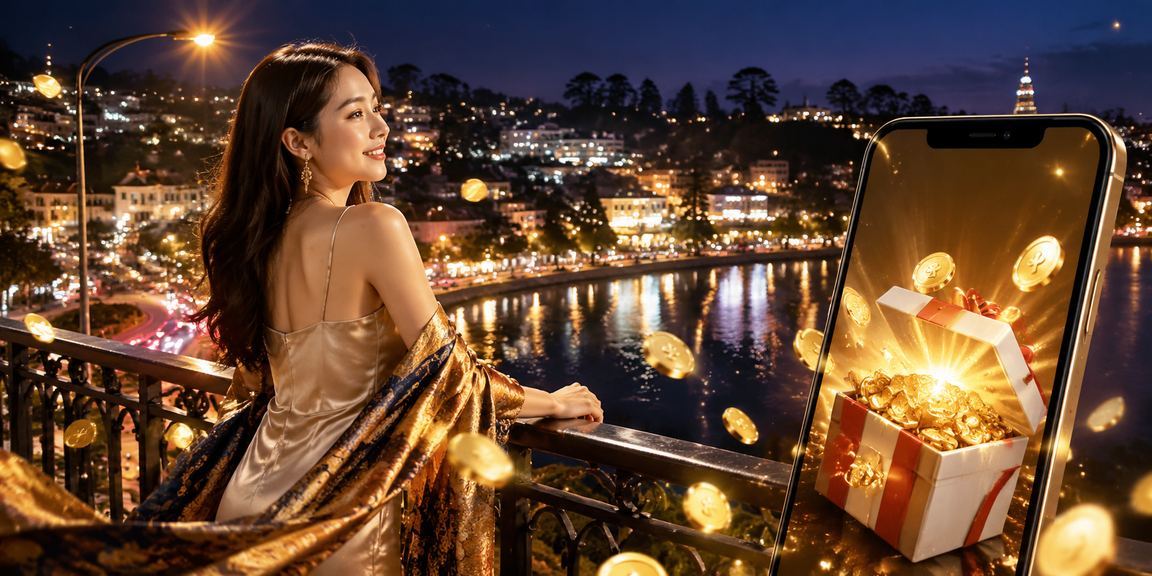Người dùng trẻ tại Đà Lạt thư giãn với điện thoại và tách cà phê trong không gian thoải mái