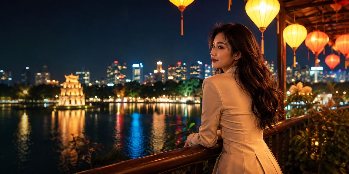 Đèn lồng Hà Nội lung linh về đêm với người dùng mở app casino trên điện thoại