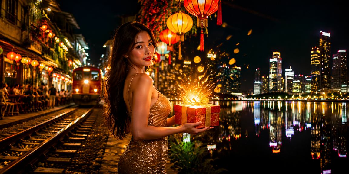 Người chơi trải nghiệm slot game tại chợ đêm Hà Nội với điện thoại di động